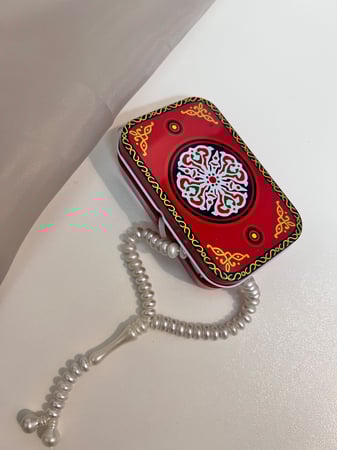 توزيعات علب رمضانية توله مع مسبحة