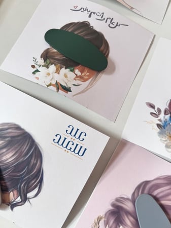 مشبك شعر مع ثيم عيد