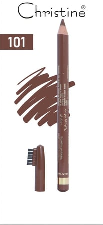 قلم حواجب بفرشاة ضد الماء من كرستين - درجات متعددة