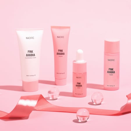 مجموعة التقشير الوردية للعناية بمشاكل البشرة من ناسيفيك
