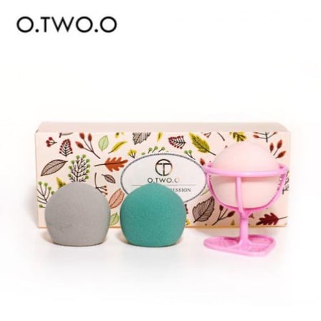 طقم اسفنجة بلندر 3*1 مع استاند من او تو او O.Two.O