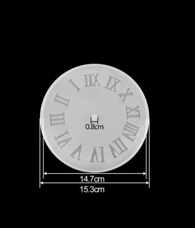 قالب سلكون ساعه شكل ارقام