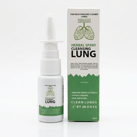 بخاخ تنظيف الرئتين بالأعشاب الطبيعية – Herbal Spray Cleansing Lung