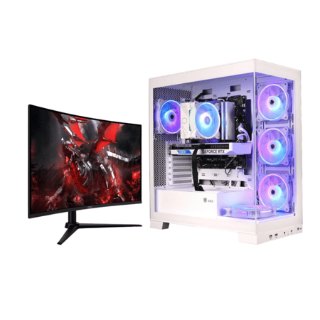 كمبيوتر قيمنق i5 12400F RTX 3050 16GB RAM (تجميعة 7 ) + شاشة قيمنق