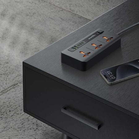 مقبس طاقة بورودو بلو 3 تيار متردد مع 2XUSB-A و3XType-C 2M 3000W - أس