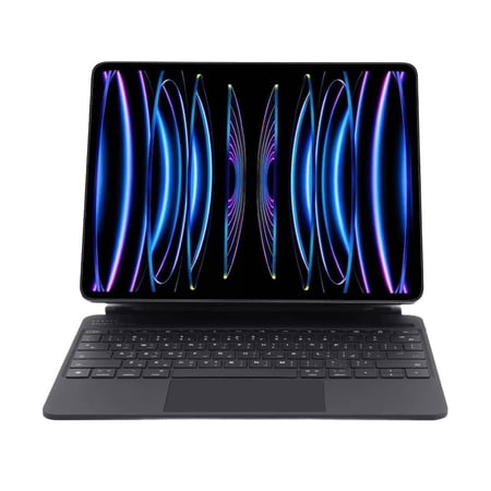 لوحة مفاتيح لاسلكية من الجلد من Levelo AeroBoard Saffanio لجهاز iPad Pro 2024 مقاس 11 بوصة، أسود