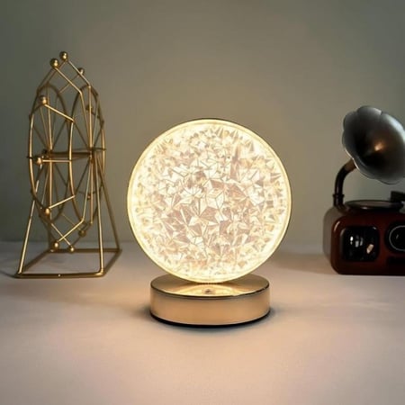 مصباح غرفة نوم مزخرف - مصباح LED بتصميم قمري