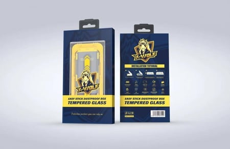 اكس وولف حماية شاشه اماميه زجاج سهلة التركيب للايفون 11 برو ماكس