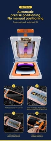 اكس وولف حماية شاشه اماميه زجاج سهلة التركيب للايفون 11 برو ماكس