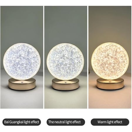 مصباح غرفة نوم مزخرف - مصباح LED بتصميم قمري