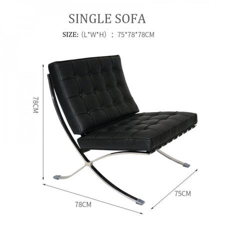 كنبة مودرن جلدية للأستراحة