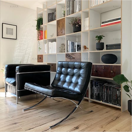 كنبة مودرن جلدية للأستراحة