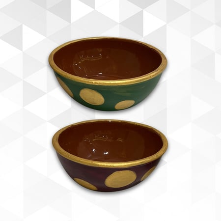 صحن فخار رسم شعبي