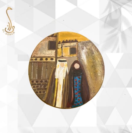 طبلة يدوية خشبية