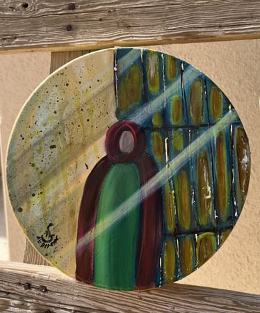 دف برسمة شعبية تراثية - مقاس صغير -