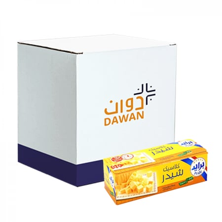 برايد جبنة شيدر 1800ج / 6عبوات بالكرتون