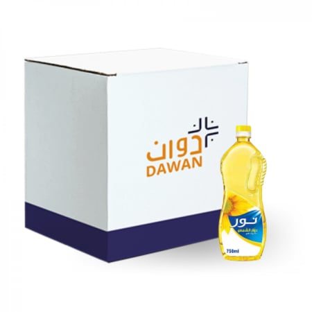 زيت نور دوار الشمس 750 مل / 12 عبوة بالكرتون