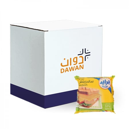 جبنة شرائح برايد 170غ/24حبة بالكرتون