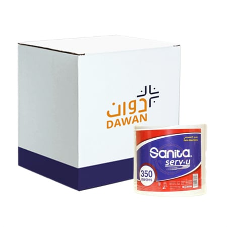 مناديل رول سانيتا نابكو 350 متر / 6 حبات بالكرتون