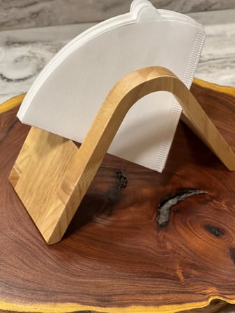 حامل فلاتر ورق v60 خشبي