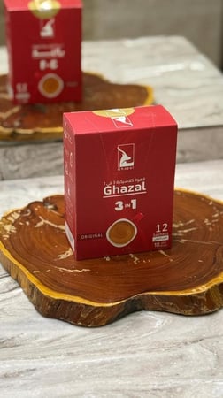 قهوة غزال Ghazal سريعة التحضير 3 في 1 اظرف 12