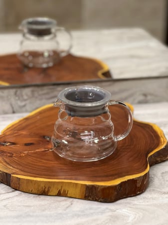 سيرفر زجاجي لتقديم قهوه V60 الحجم 400 مل