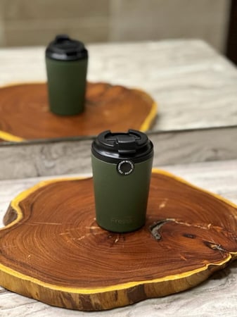 كوب قهوة Fressko فريسكو اخضر جيشي