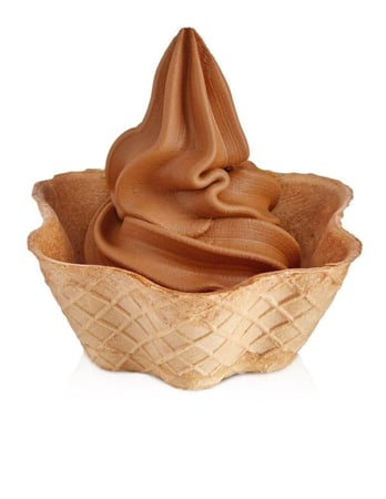 بسكوت ايس كريم صحون مقرمش 50 حبة