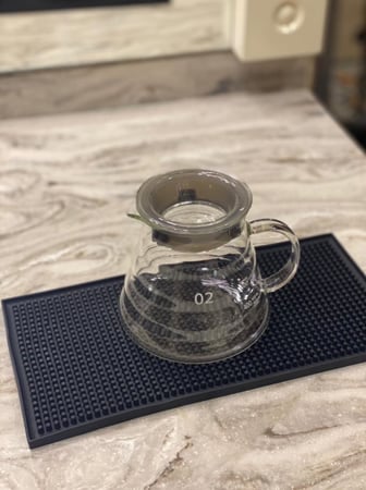 سيرفر زجاجي لتقديم قهوه V60 الحجم 600 مل