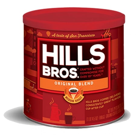 قهوه هيلز بروس امريكية كلاسيك حجم كبير مطحونه