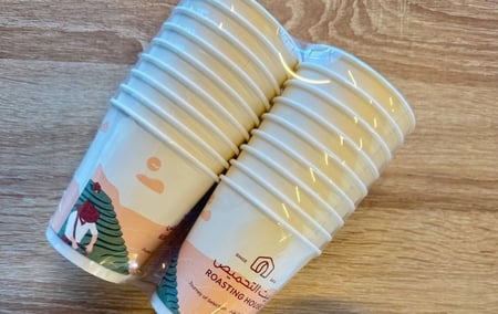 اكواب ورقية بيت التحميص 18 حبة