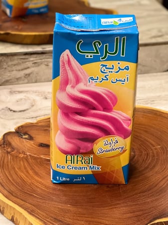 مزيج ايس كريم الري بنكهة فراولة