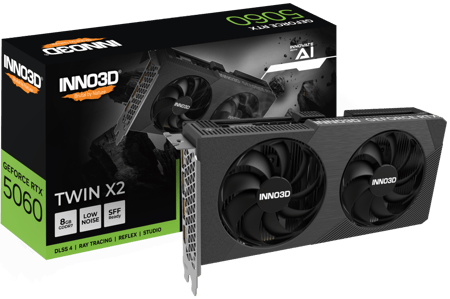 INNo3D GeForce RTX™ 5060 Twin 8GB | كرت شاشة انفيديا اينو ثري دي