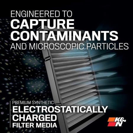 فلتر مكيف K&N  تويوتا كامري 2018-2024 قابل للغسل – أصلي لتحسين جودة الهواء داخل السيارة