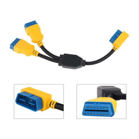 كابل تشخيص سيارات OBD2 من AUTOOL | سلك تمديد 1 إلى 2 بجودة عالية