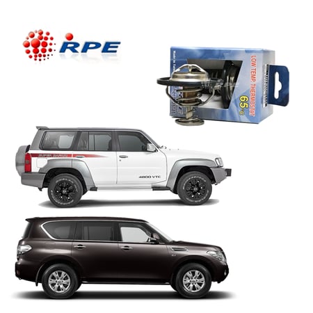 بلف حرارة رياضي RPE 65°C للنيسان فتك وبطل الدروب | يخفض حرارة المكينة ويحسّن الأداء | مناسب لمحرك V8 – V6‑| تبريد أقوى