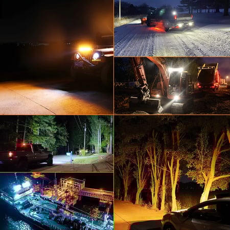 طقم كشافات ليد أوف رود 4in 120W وضعيات 6 NAOEVO