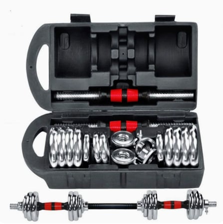 شنطة أوزان كروم 30 كجم مع وصلة بار