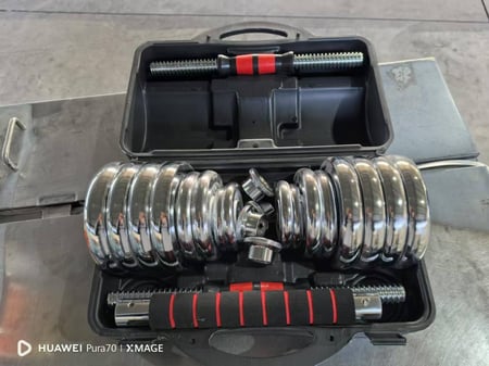 شنطة أوزان كروم 30 كجم مع وصلة بار