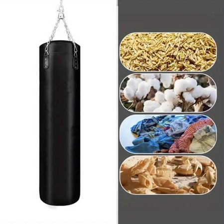 كيس ملاكمة جلد ممتلئ بمقاسات مختلفة