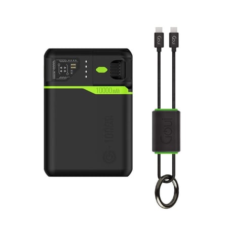 شاحن متنقل 10000 امبير سيجو بلس قوي+كيبل تايب سي C قماش اسود طول 27 سم قوي