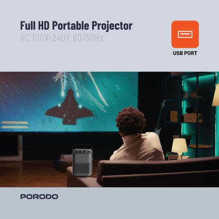 بروجكتر برودو 2600مل امبير 1080P Full HD