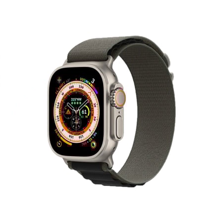 سوار ساعة أبل مقاس 44-45-49 قرين ليون