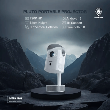 بروجيكتور جرين ليون بلوتو (Pluto) بدقة 4K الذكي