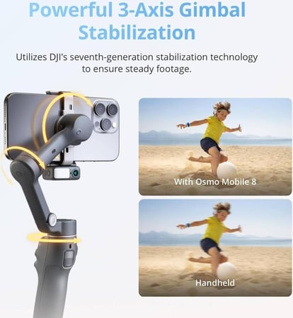 عصا تصوير DJI Osmo Mopile 8 Powerful