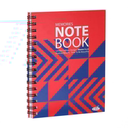 كلاس- دفتر ريكورد عربي- 100 ورقة- A4- الأشكال متنوعة Class Notebook