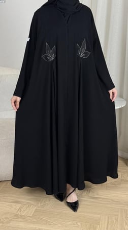 عباية ورد دبل كلوش