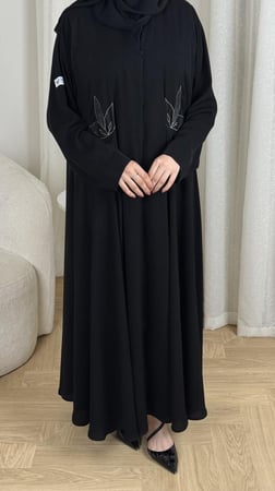 عباية ورد دبل كلوش