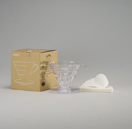 قمع هاريو v60 شفاف 01 بلاستيك
