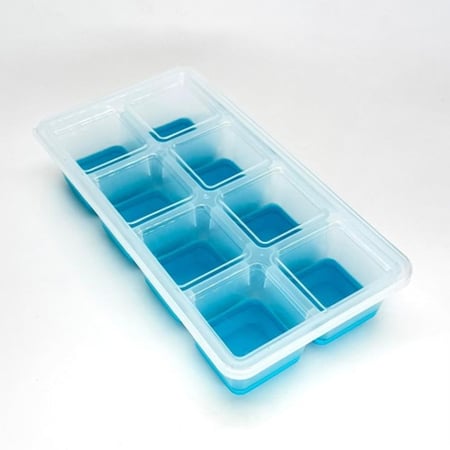 قالب ثلج مع غطاء 8 مكعب كبير